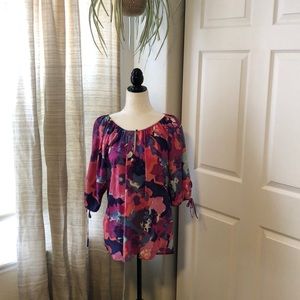 Like New Yumi Kim Silk Floral Top
